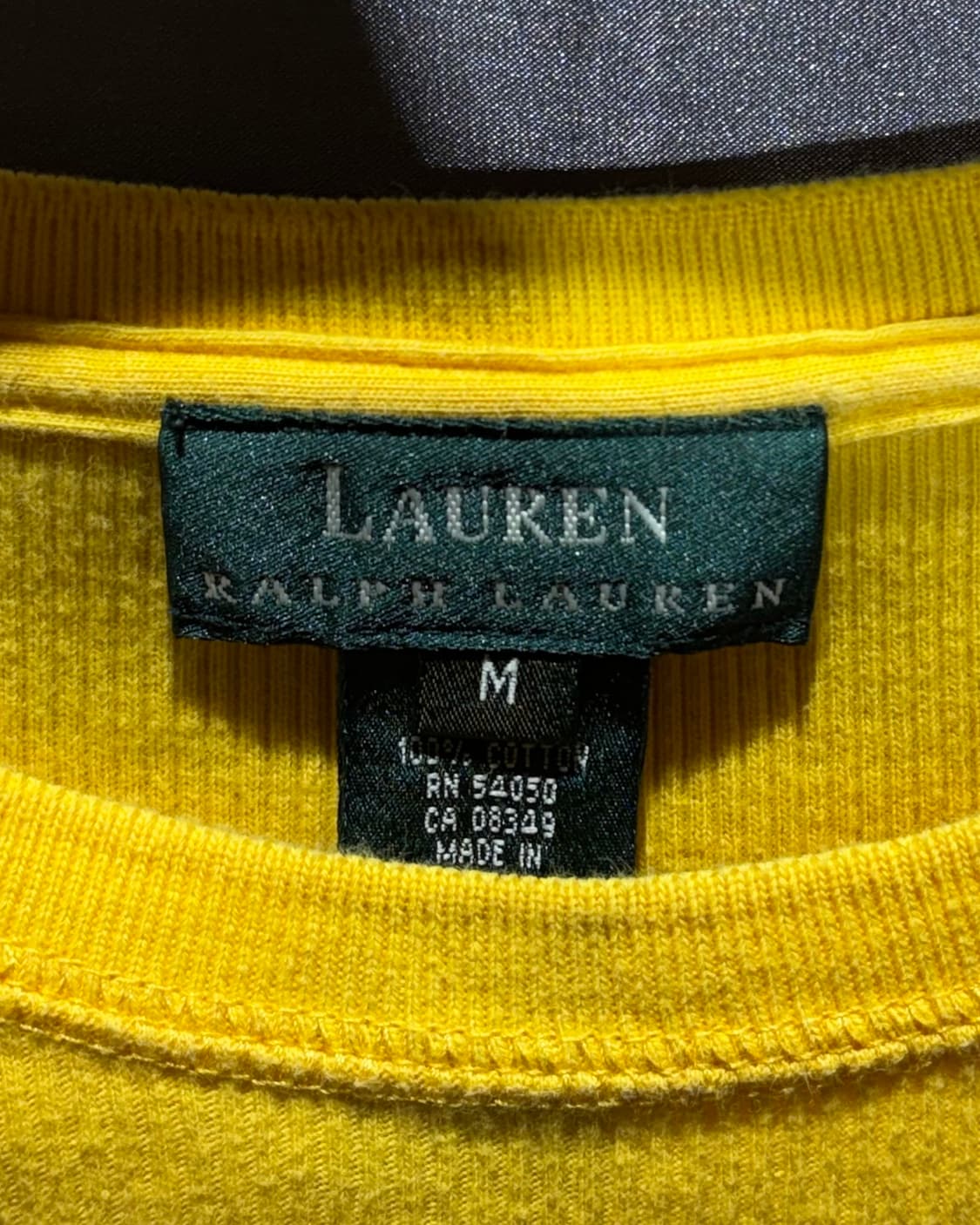 M 폴로랄프로렌 RL 미니로고 옐로우 니트 반팔  상품이미지5