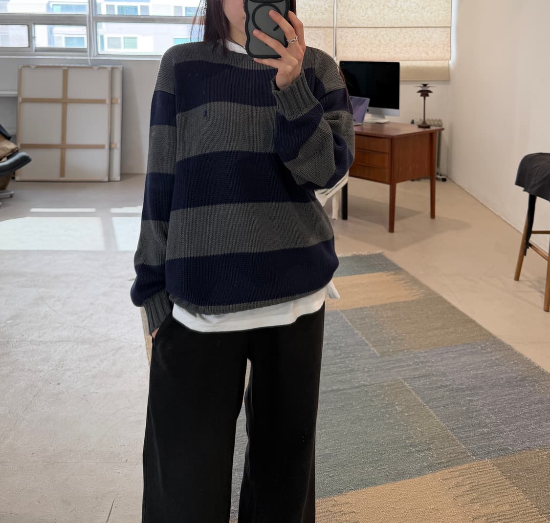 폴로 스트라이프 니트 상품이미지2