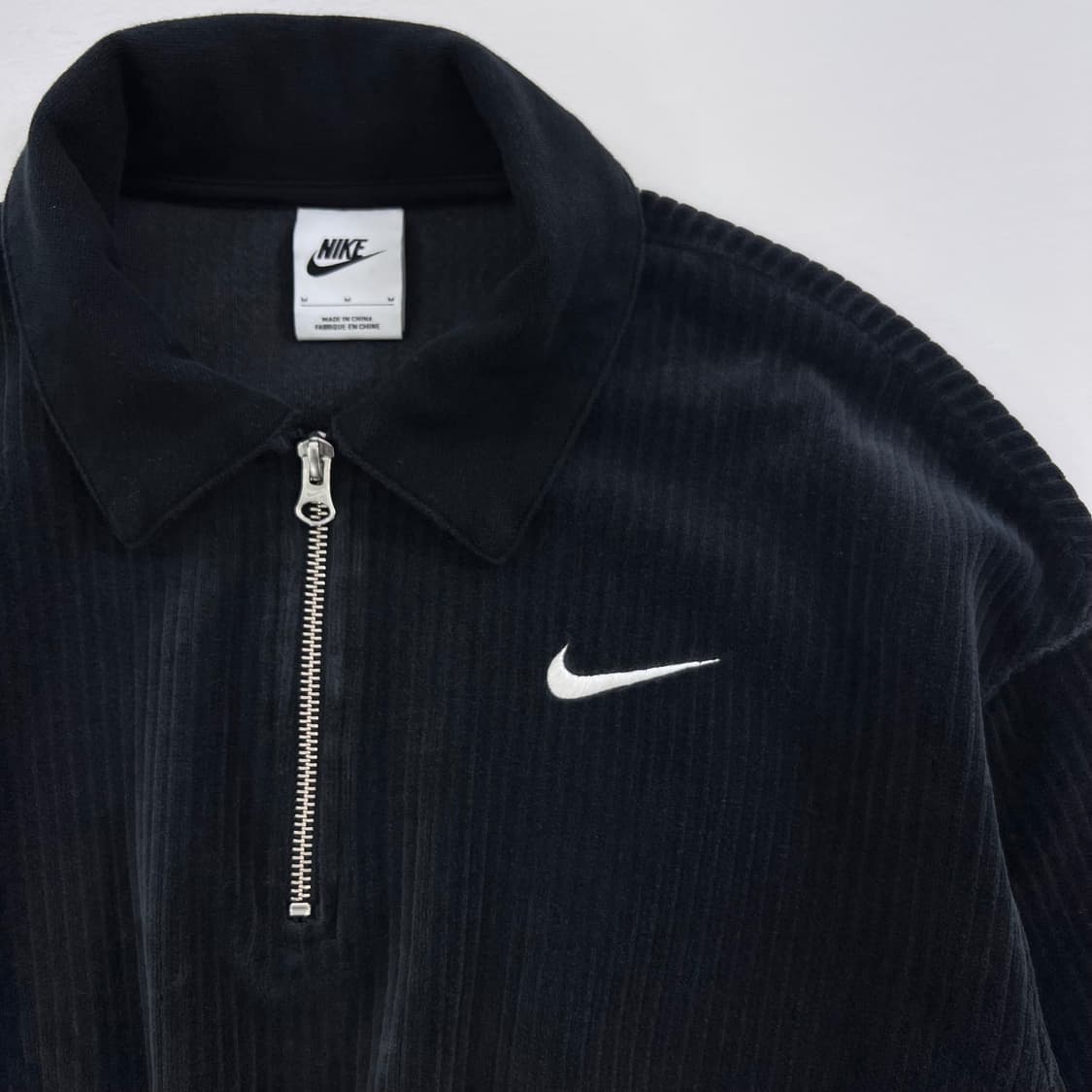 나이키 코듀로이 크롭 하프집업 상품이미지2