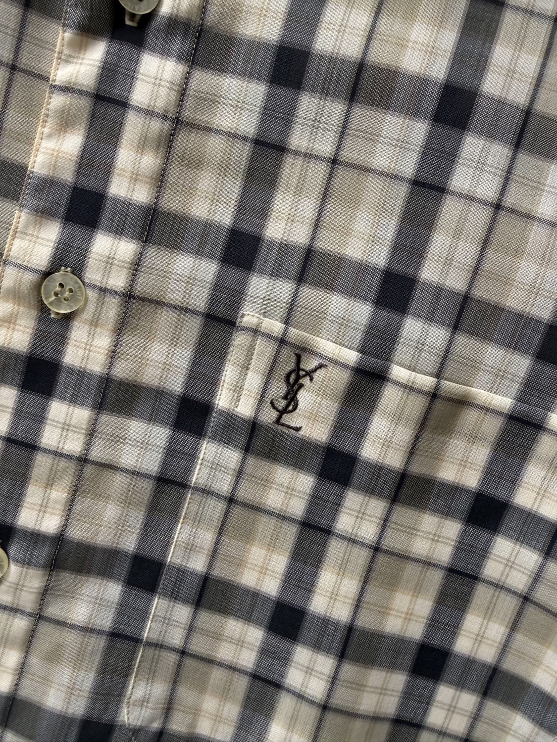  Vintage Yves Saint Laurent Check Shirt 상품이미지3