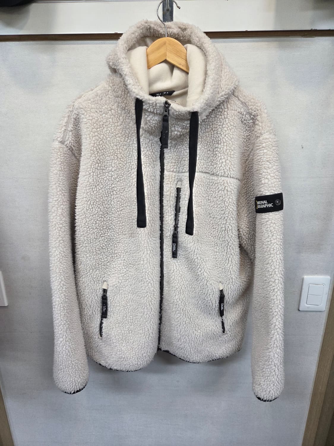 내셔널지오그래픽 뽀글이 플리스 후드자켓 xxxl 상품이미지1
