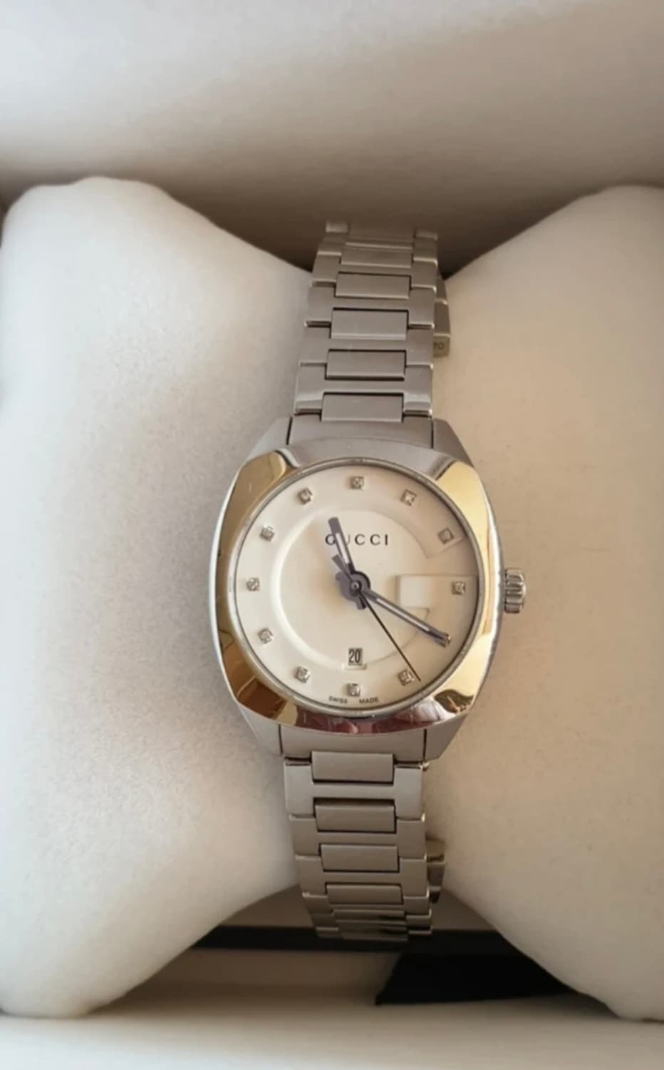 구찌 GG2570 29mm 스틸 화이트 다이아몬드 상품이미지1