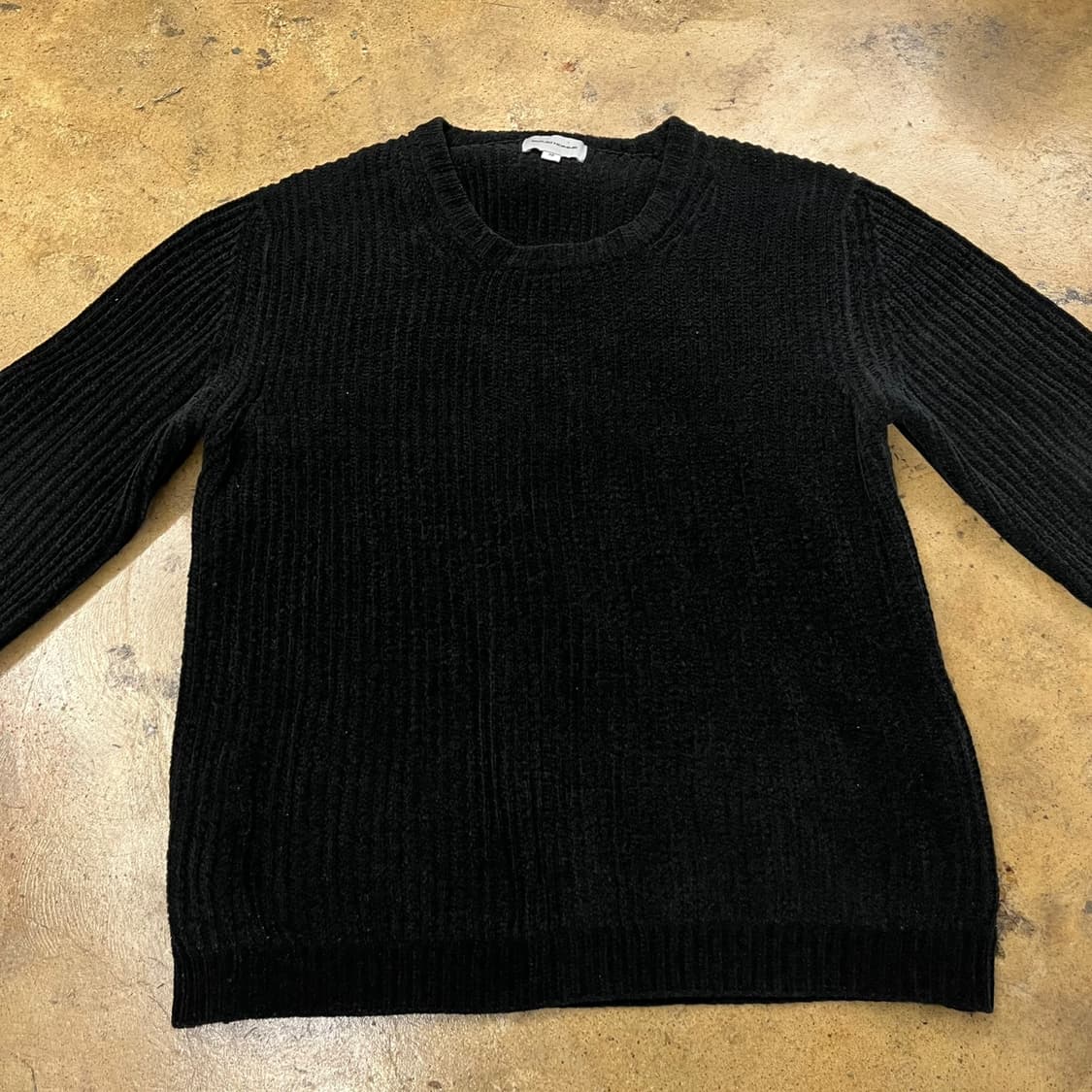 [정품/48] 솔리드옴므 블랙 골지 니트 b17 상품이미지3