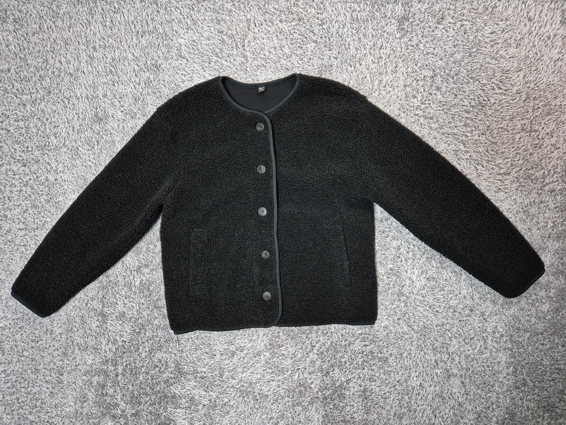 유니클로 여성 뽀글이 기모 플리스 자켓 S 상품이미지1