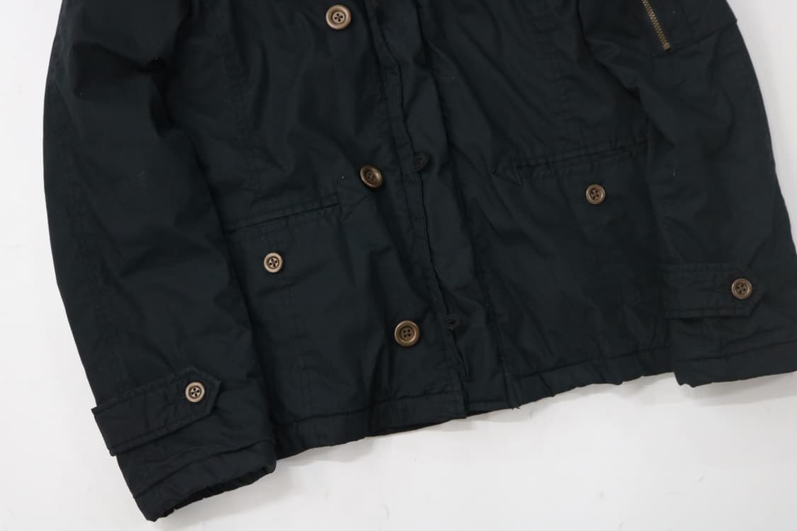 스미스 아메리칸 빈티지 리얼 라쿤 퍼 블랙 밀리터리 파카  상품이미지4