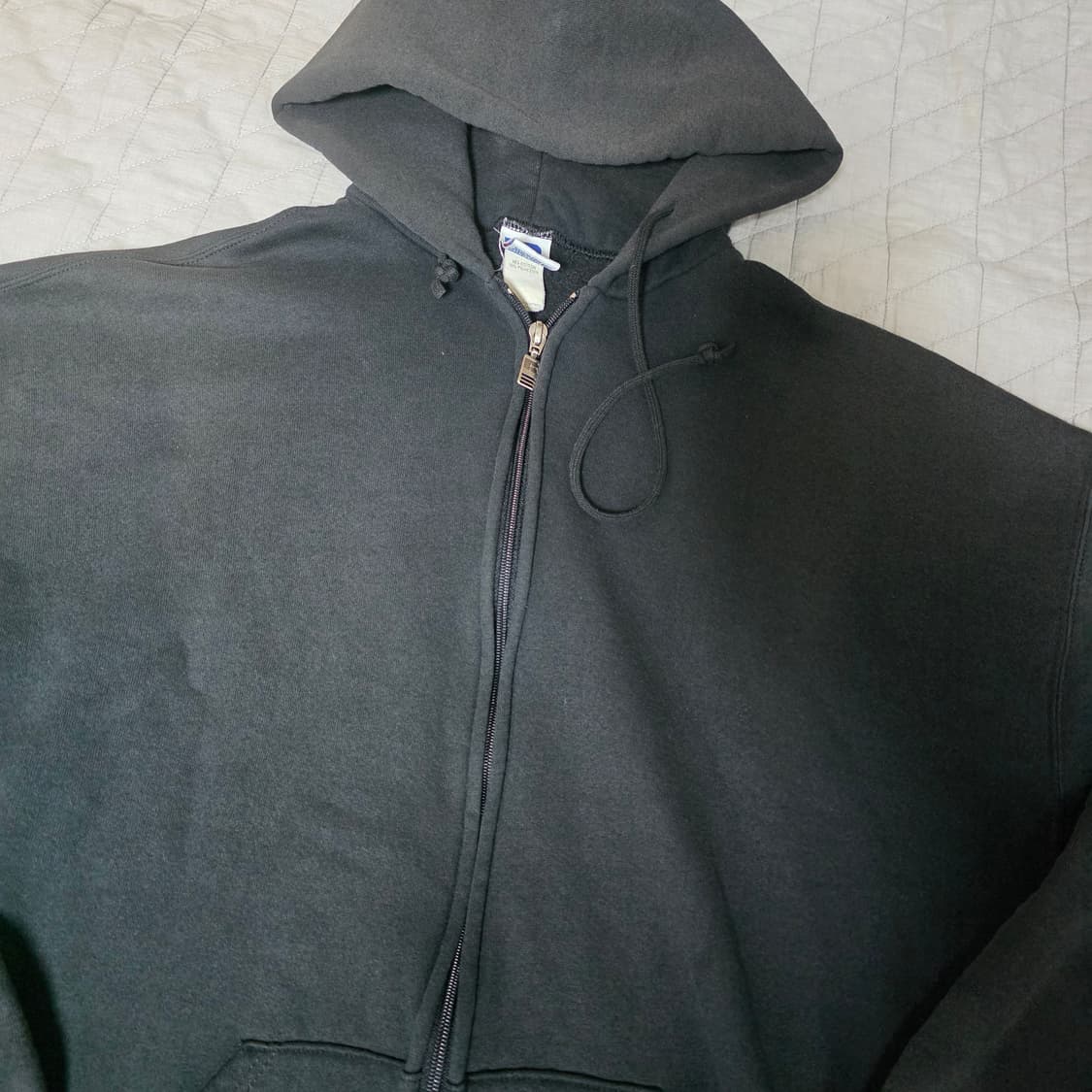 [XL] 90s 빈티지 러셀 애슬레틱 후드집업 블랙 ver. 집크랙 상품이미지3