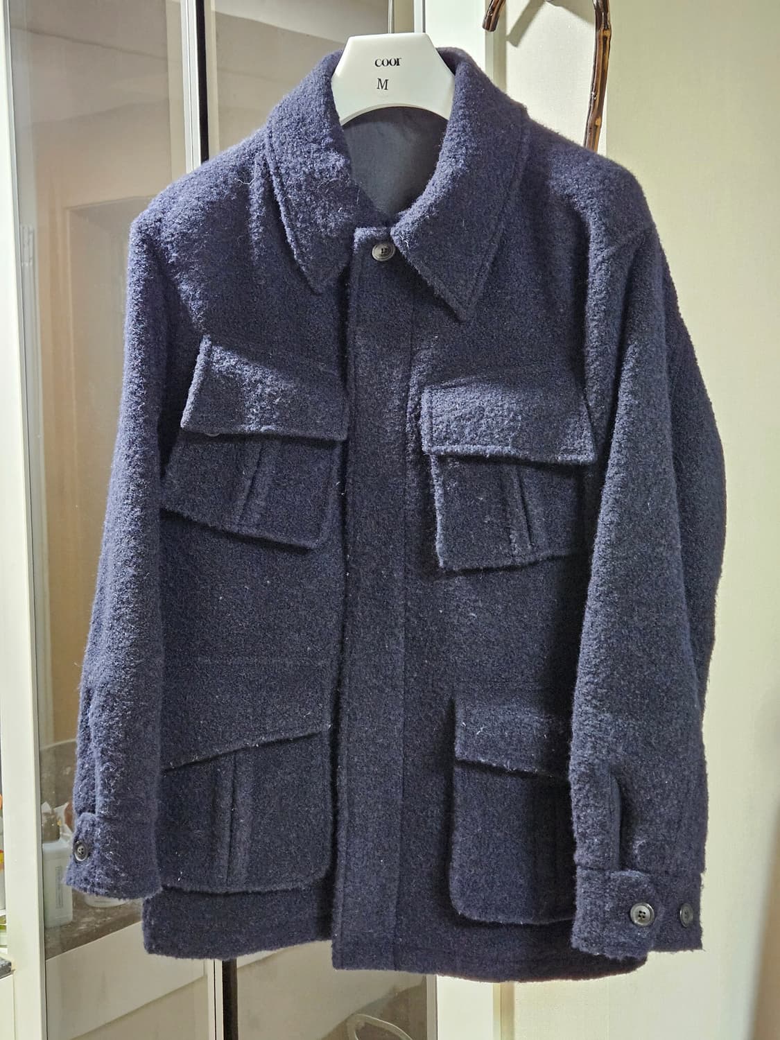 쿠어 알파카 울 퍼티그 자켓 상품이미지2