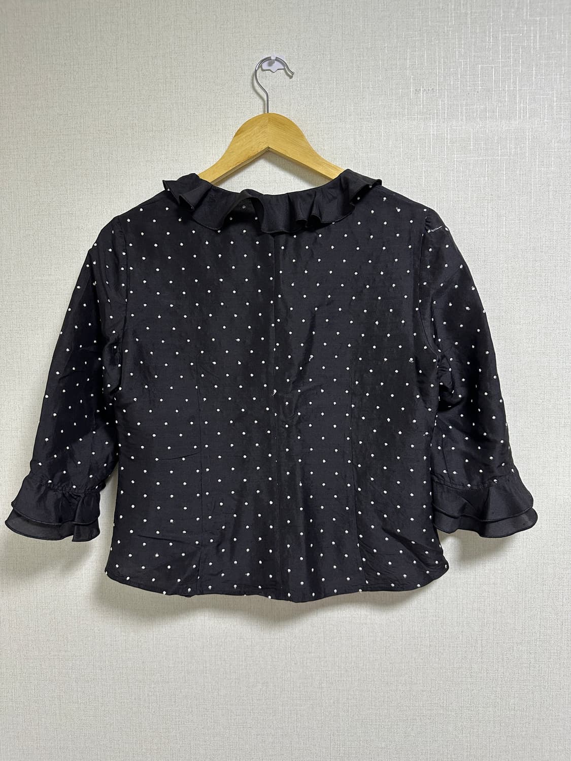 도트 러플 블라우스(실크100) 상품이미지7