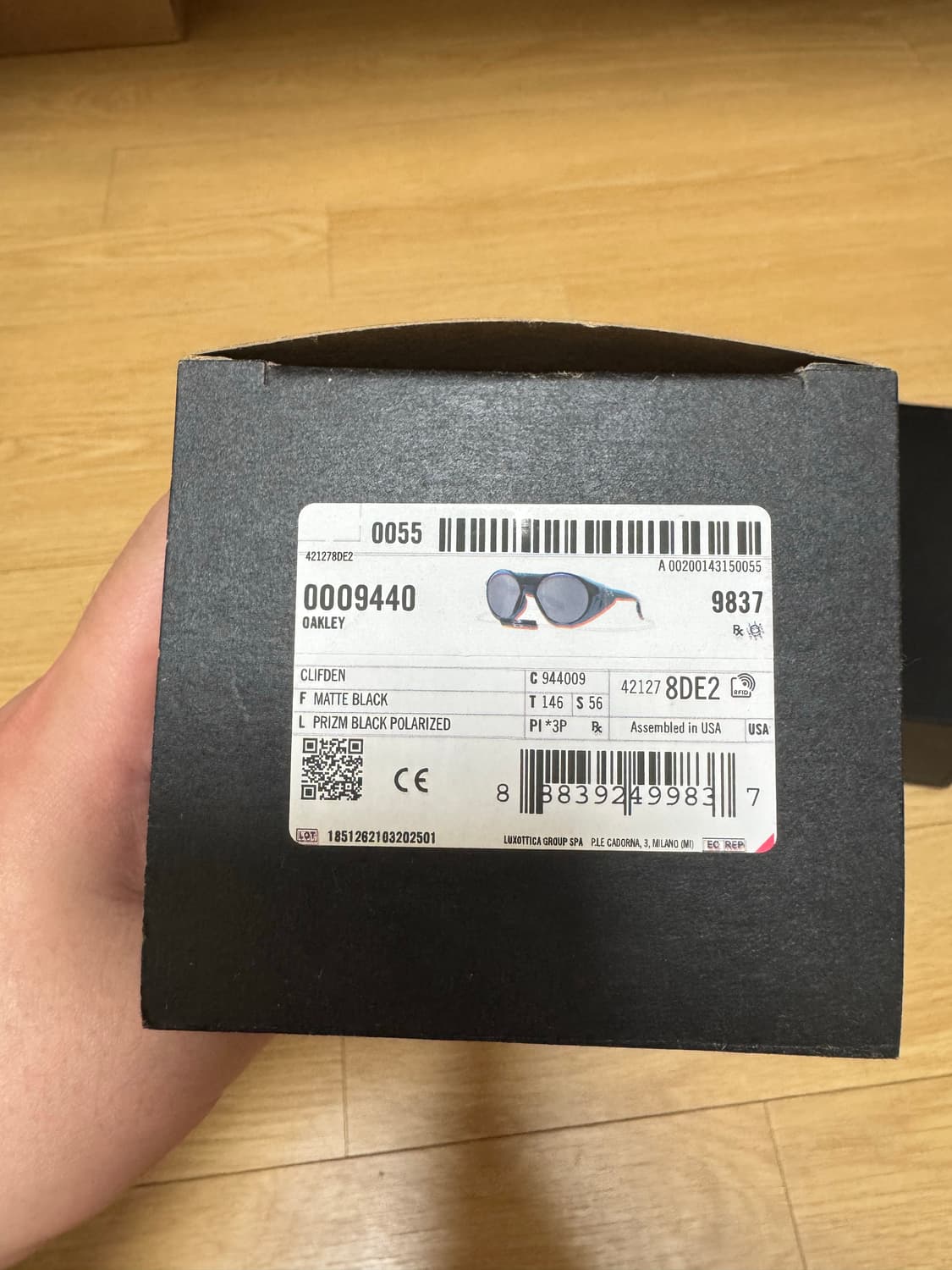 오클리 클리프덴 선글라스 (매트블랙) 상품이미지4