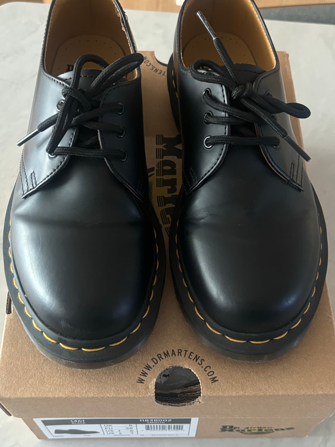 닥터마틴 1461 스무스 3홀 240 uk5 블랙 상품이미지2