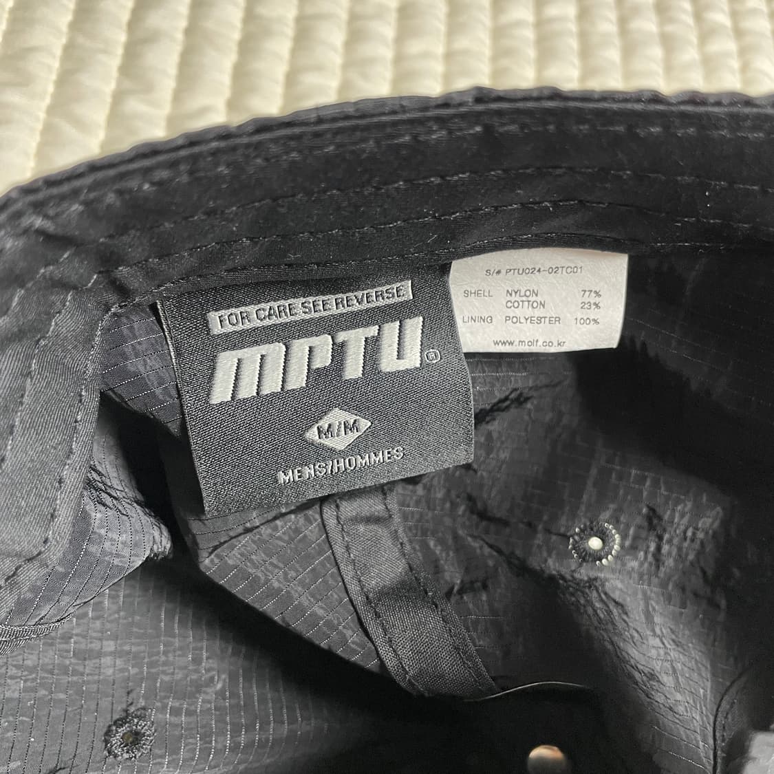 모이프 볼캡 [MPTU] BALL CAP(BLACK) 상품이미지8