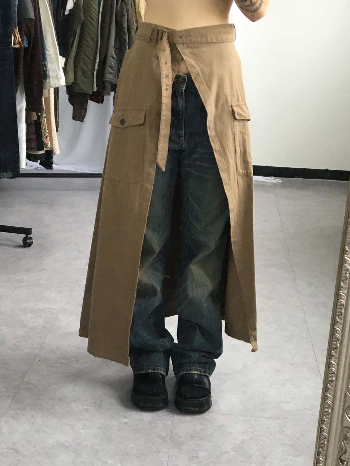 Back number layered skirt 상품이미지7