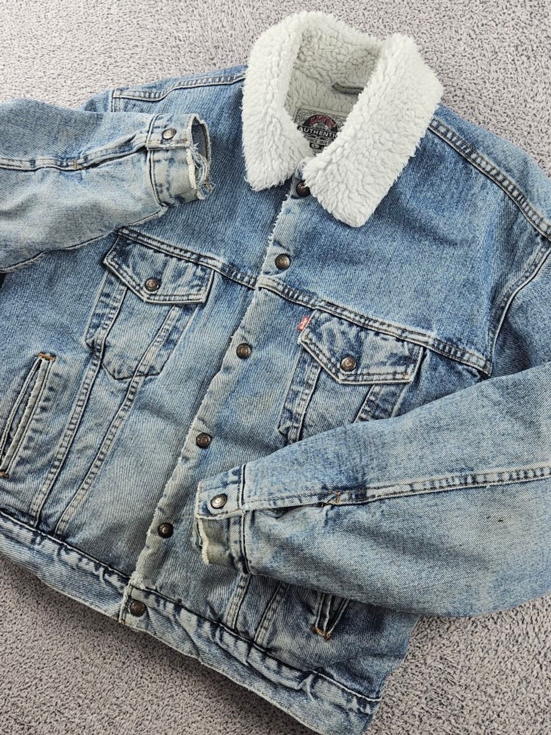90's USA 리바이스 쉐르파 데님 트러커 자켓 ( L )/ 11021 상품이미지6