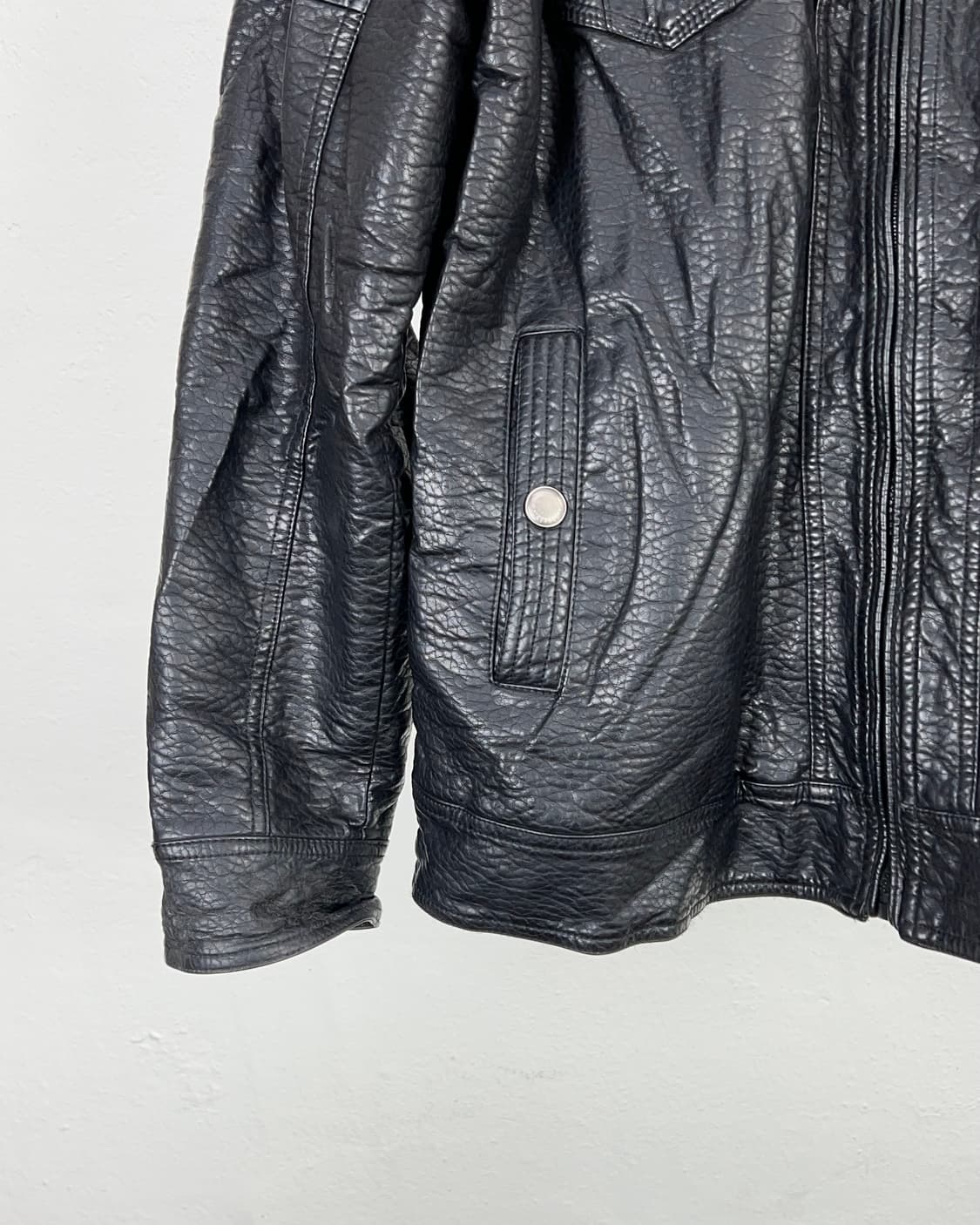 디스틸러리 블랙 시어링 유틸 제뉴윈 레더 자켓 상품이미지4