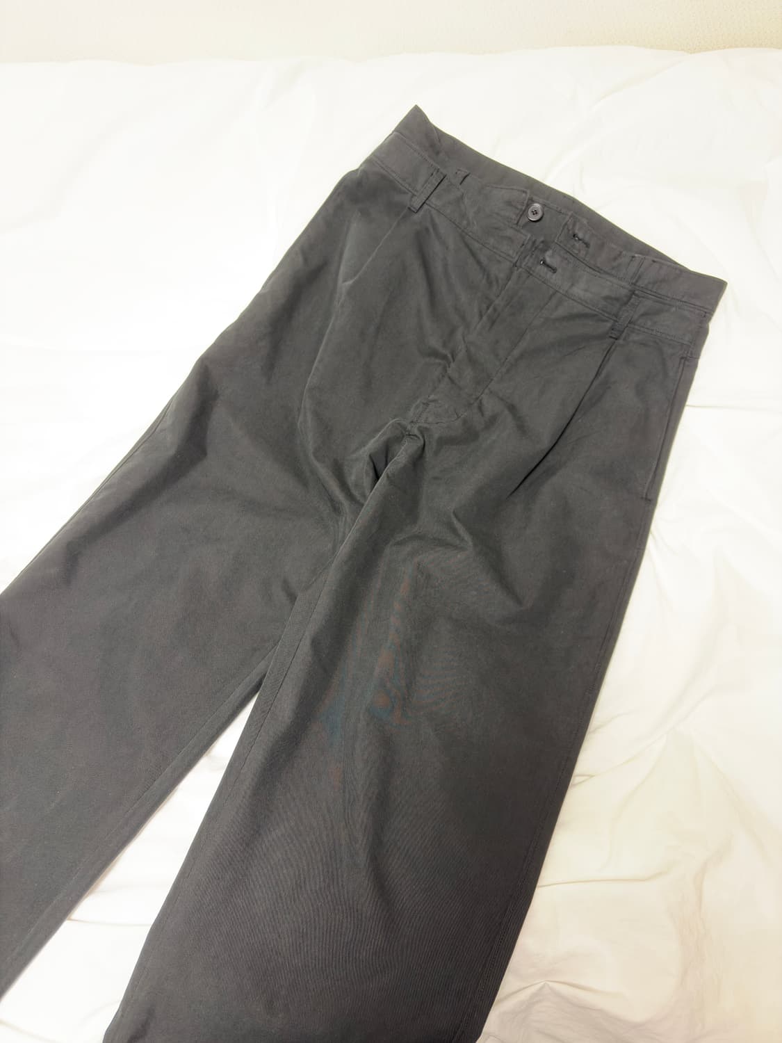 누마레ee Double waist Cotton Trouser(Black) 상품이미지4
