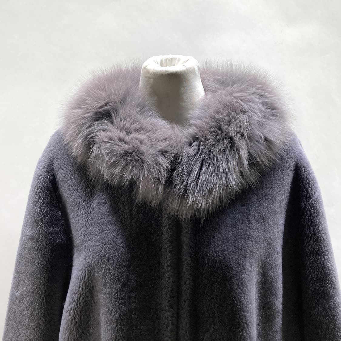 카시바디 폭스퍼 호주양모 여성 하프코트 88 상품이미지2