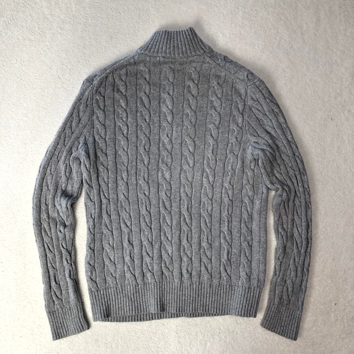 폴로랄프로렌 꽈배기 니트 반집업 상품이미지2