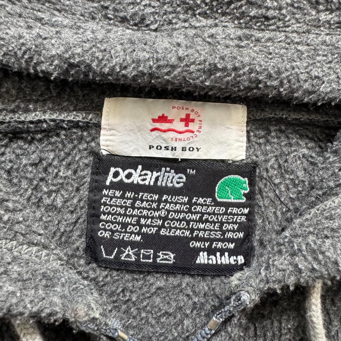 POLARLITE 일본빈티지 후리스 후드집업 크롭 후드집업 F 90 상품이미지4