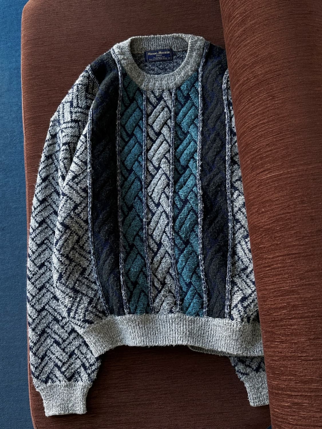 Dry fabric design pattern knit P/O 상품이미지4