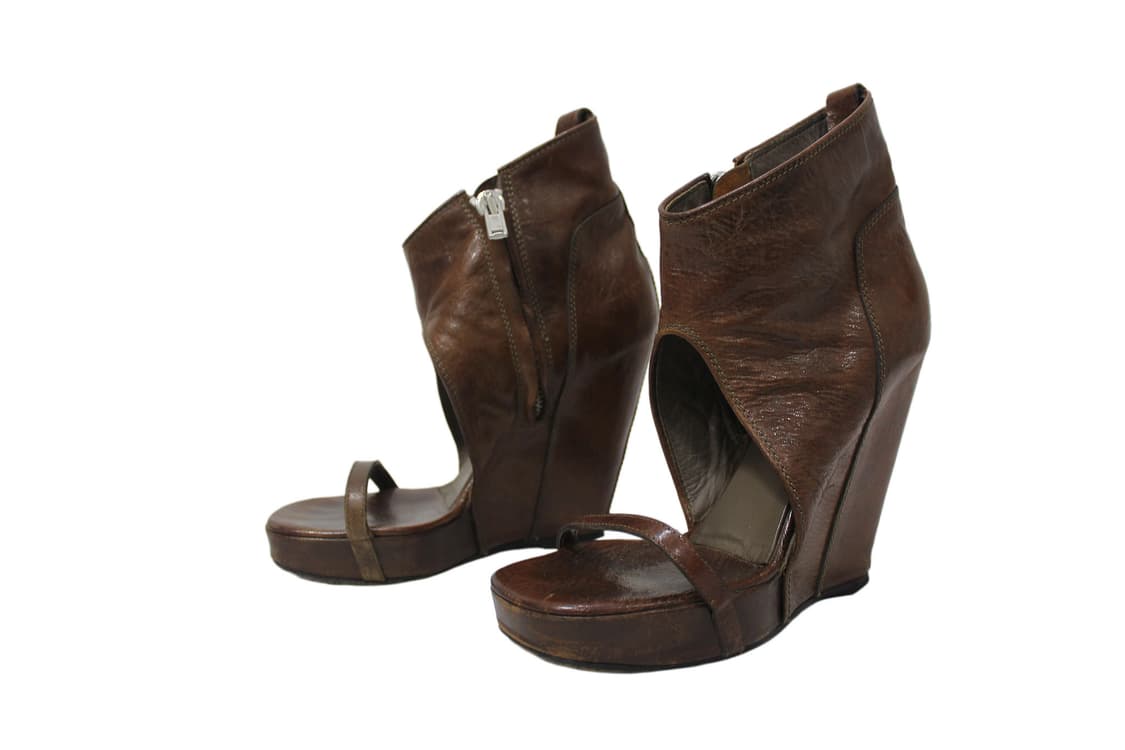 RICK OWENS 릭오웬스 컷아웃 웨지 부츠 상품이미지2