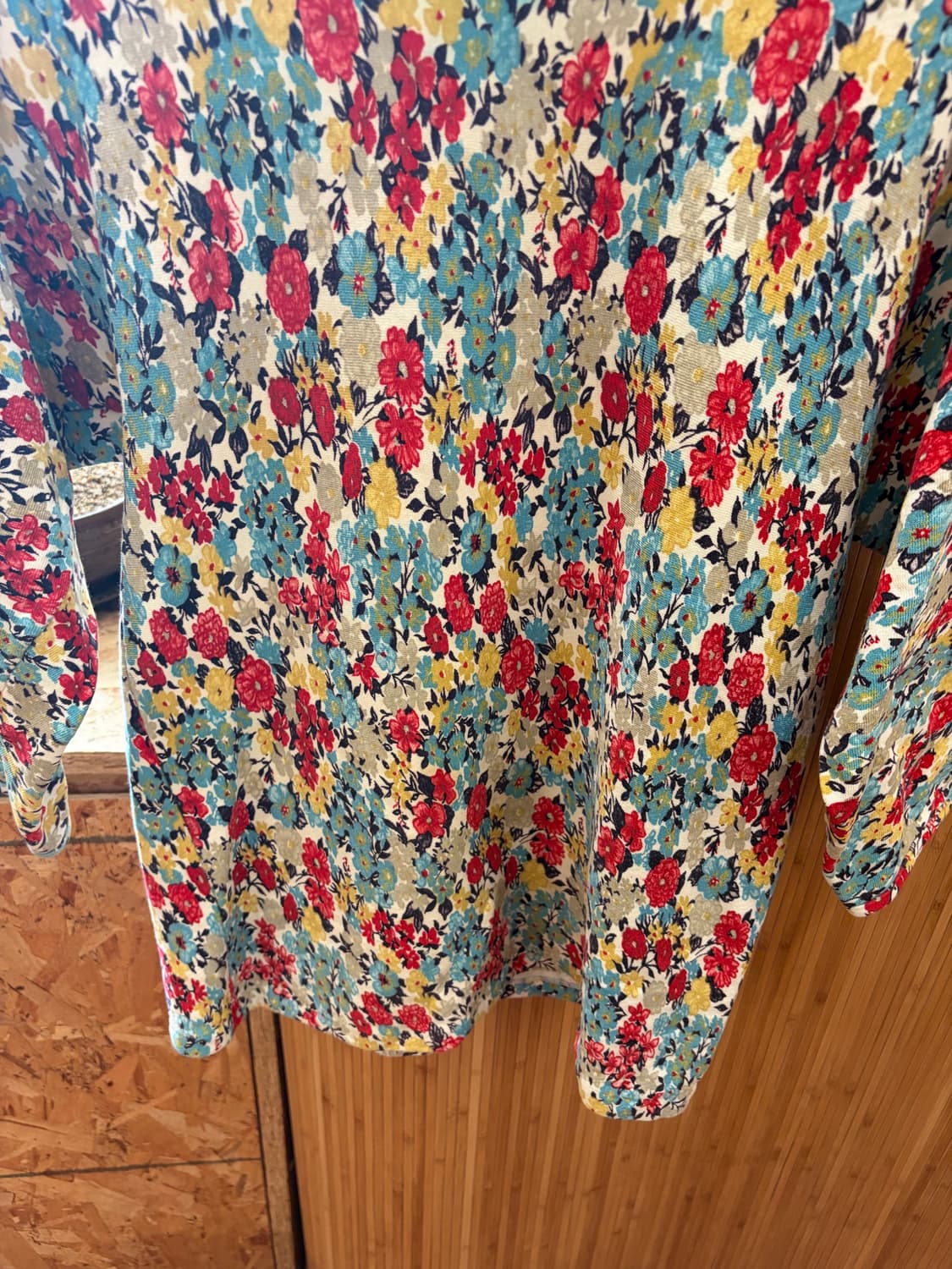 70s SEARS Fashion Flower T-shirt 상품이미지4