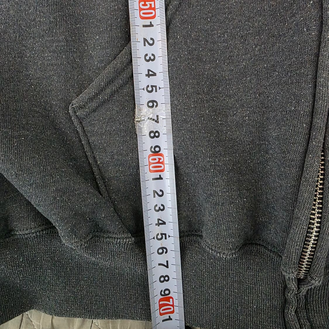 [XXL] 90s 빈티지 러셀 애슬레틱 후드집업 다크 그레이 상품이미지7