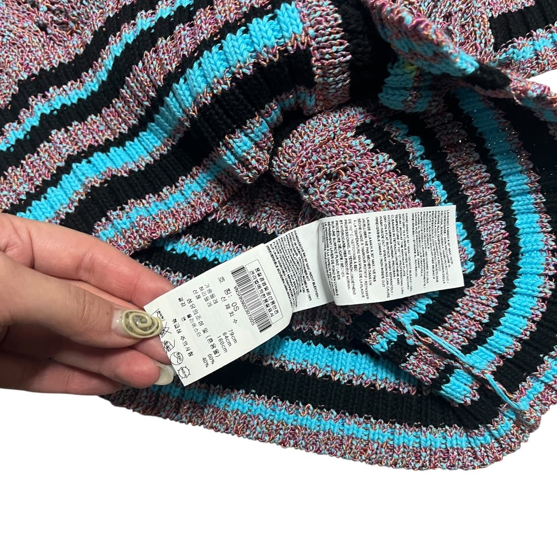 비비안 웨스트우드 orb 레인지 카디 멀티 틸 반팔 가디건 상품이미지5