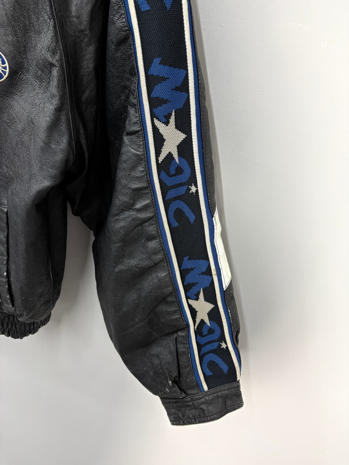 프로플레이어 NBA 올랜도매직 올드스쿨 레더 자켓 A3619 상품이미지5