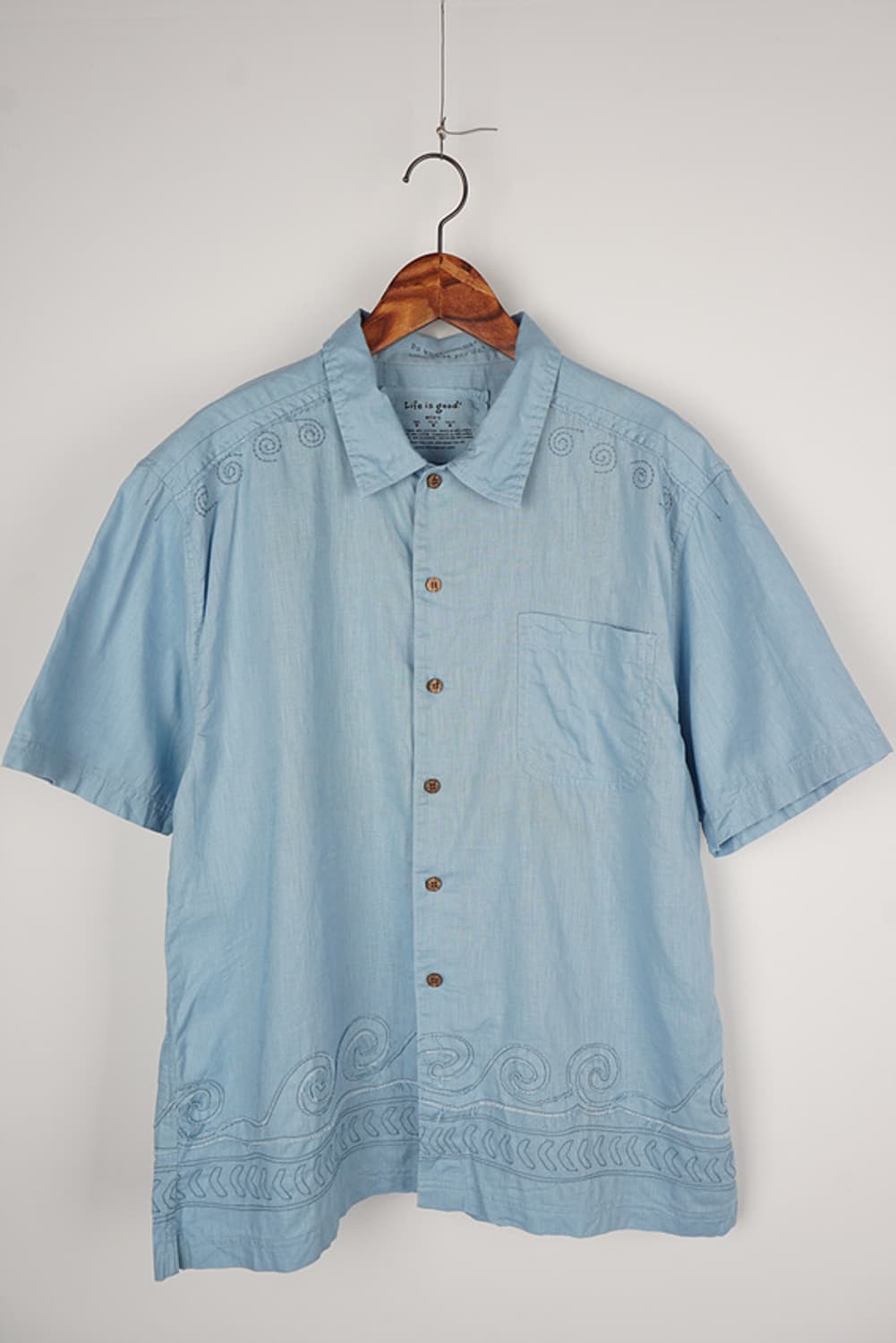  LIFE IS GOOD embroidered shirt 상품이미지1