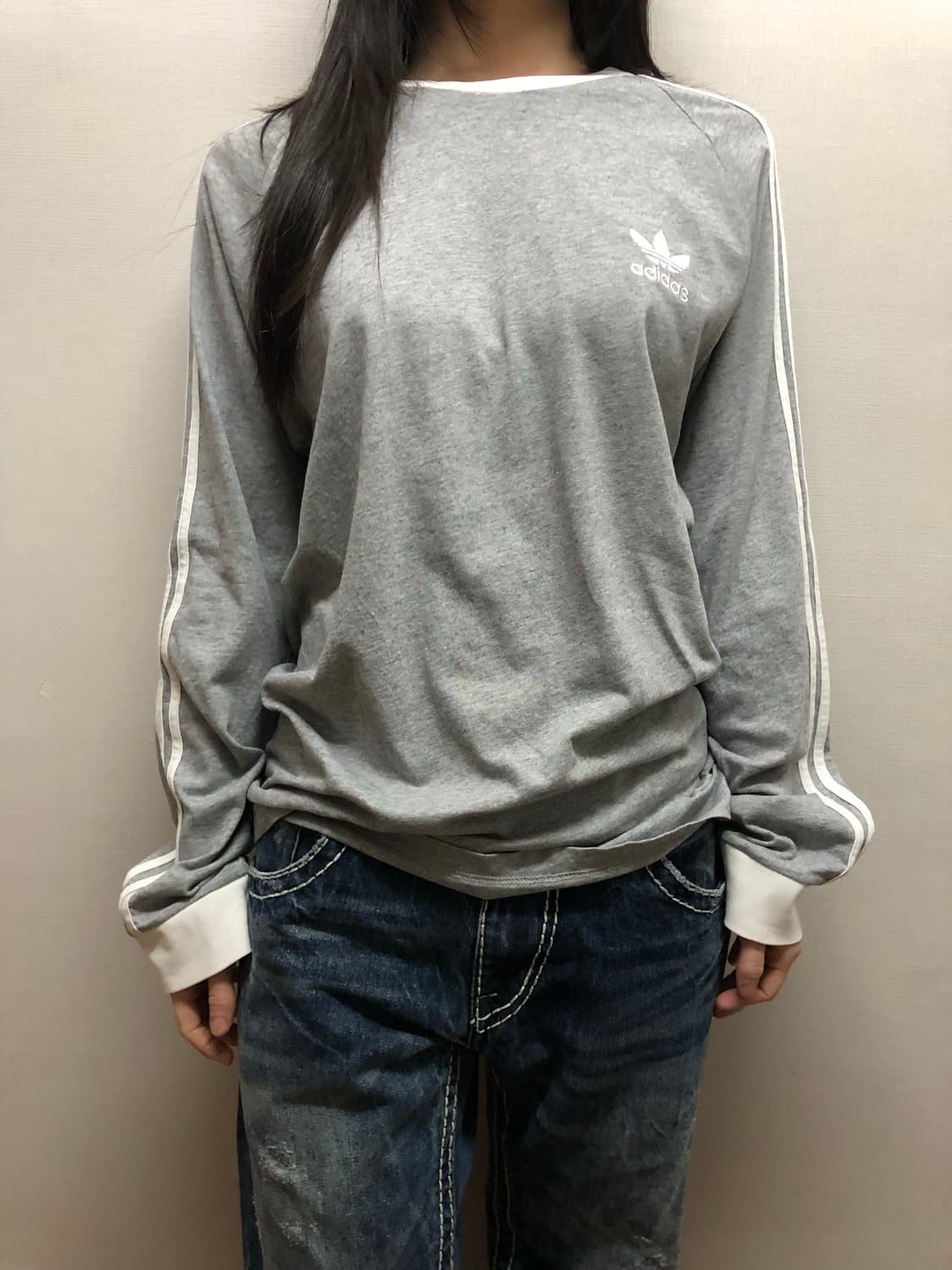 빈티지 아디다스 그레이 파이어버드 롱 슬리브 상품이미지6