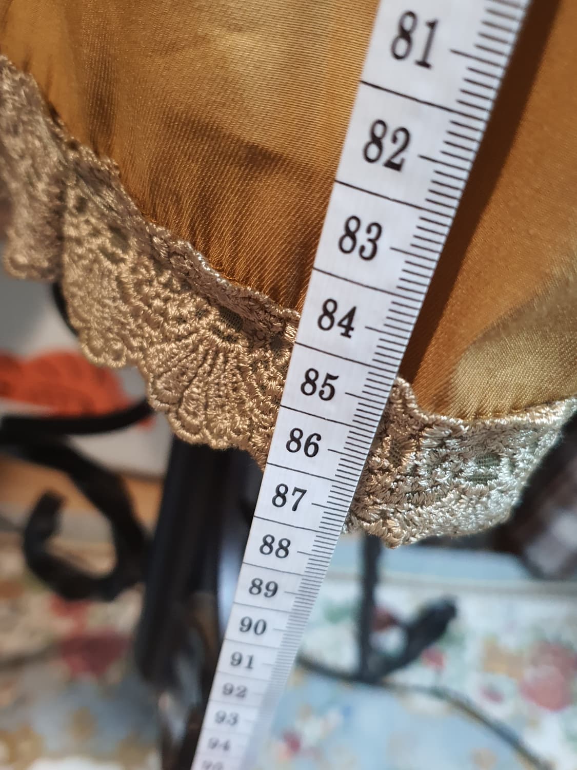 [모리걸] 레이스 패치워크 플라워 롱 스커트 상품이미지5