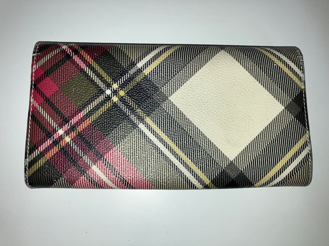 비비안웨스트우드 런던 체크 패턴 장지갑 상품이미지2