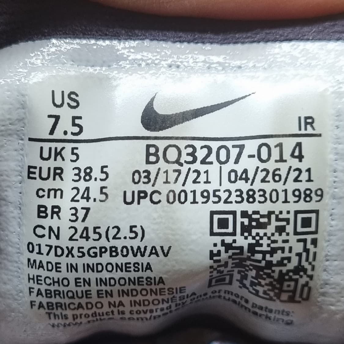 나이키 레볼루션5 운동화245  상품이미지6