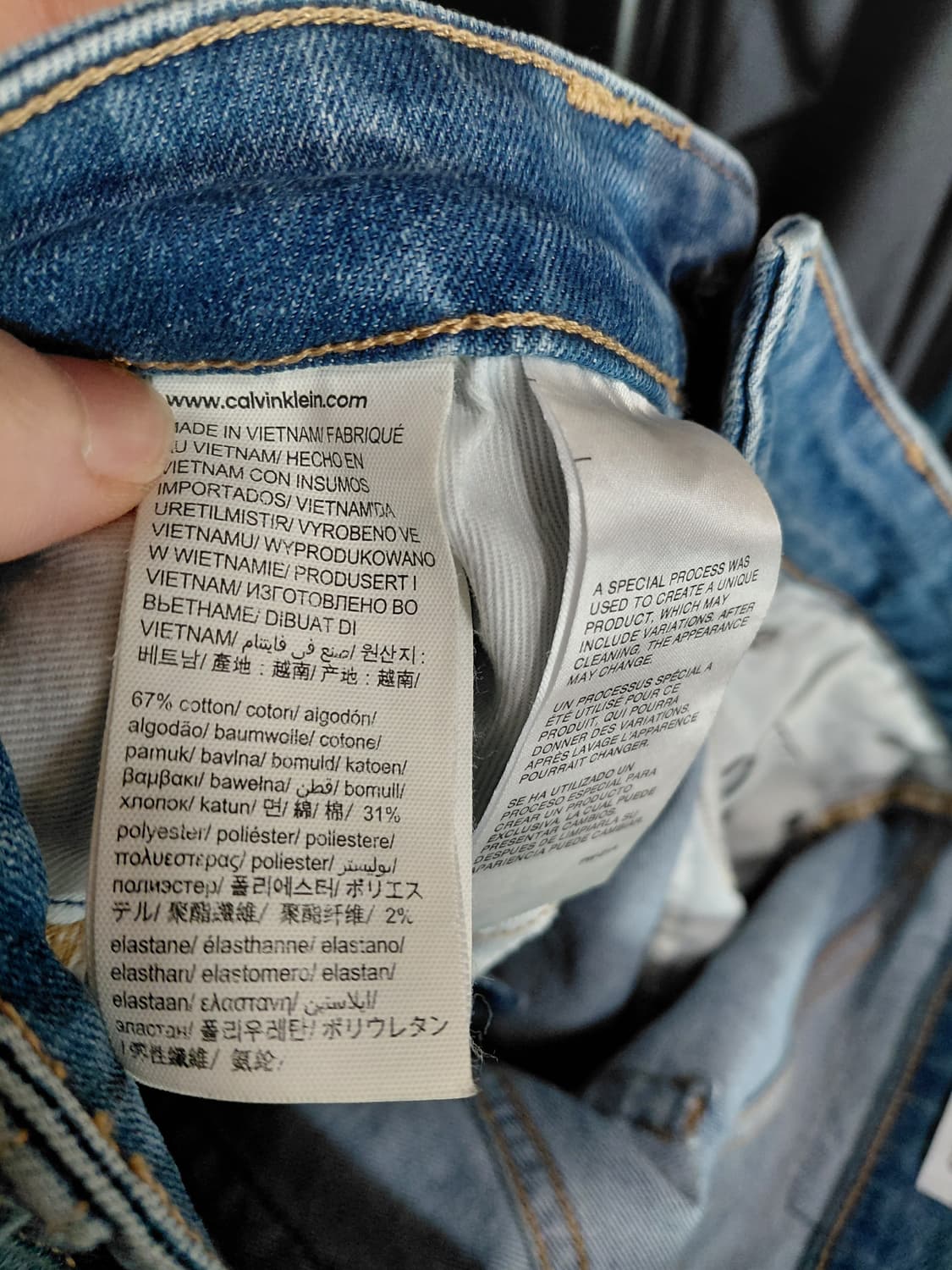 [캘빈클라인](춘하용)슬림스트레이트 크롭 데님 청바지 31사이즈 상품이미지6