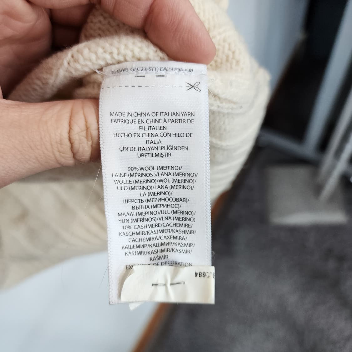 폴로 랄프로렌 아이보리 꽈배기 니트 상품이미지4