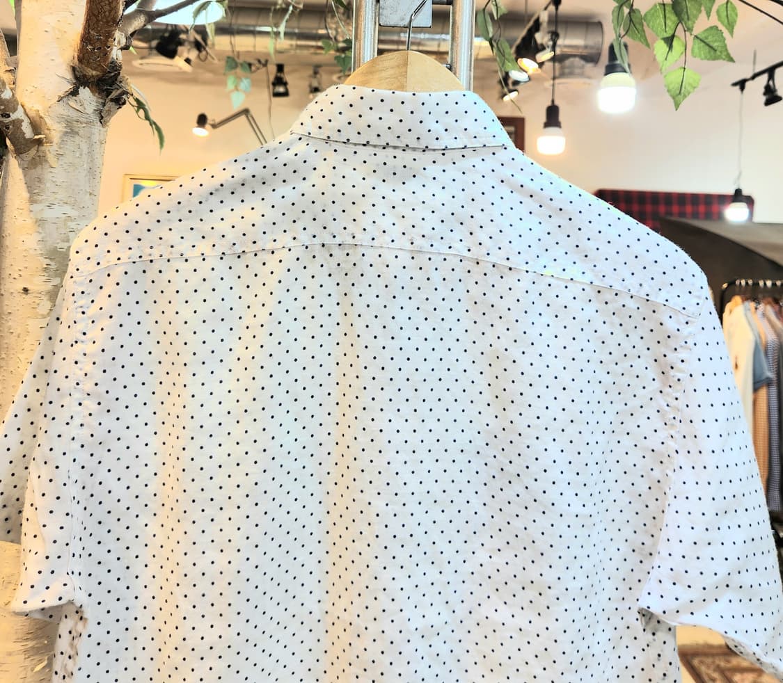 SUGAR CANE 슈가케인 리넨 도트 반팔 셔츠 상품이미지7