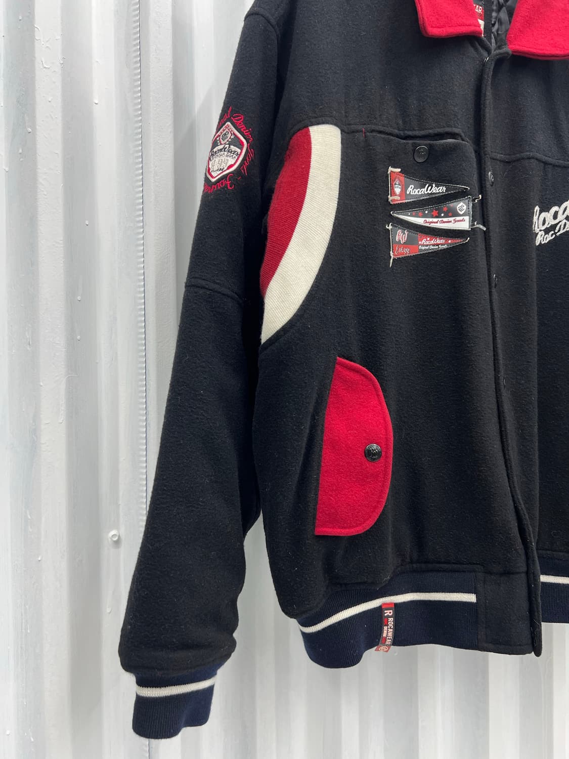 90s Rocawear wool varsity jk 상품이미지5