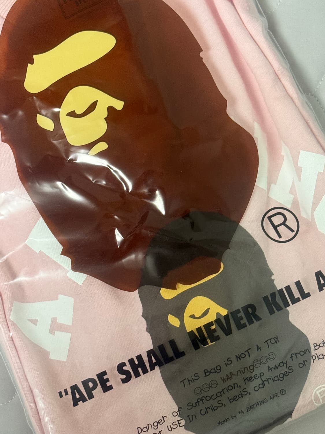 베이프 핑크 반팔 상품이미지4