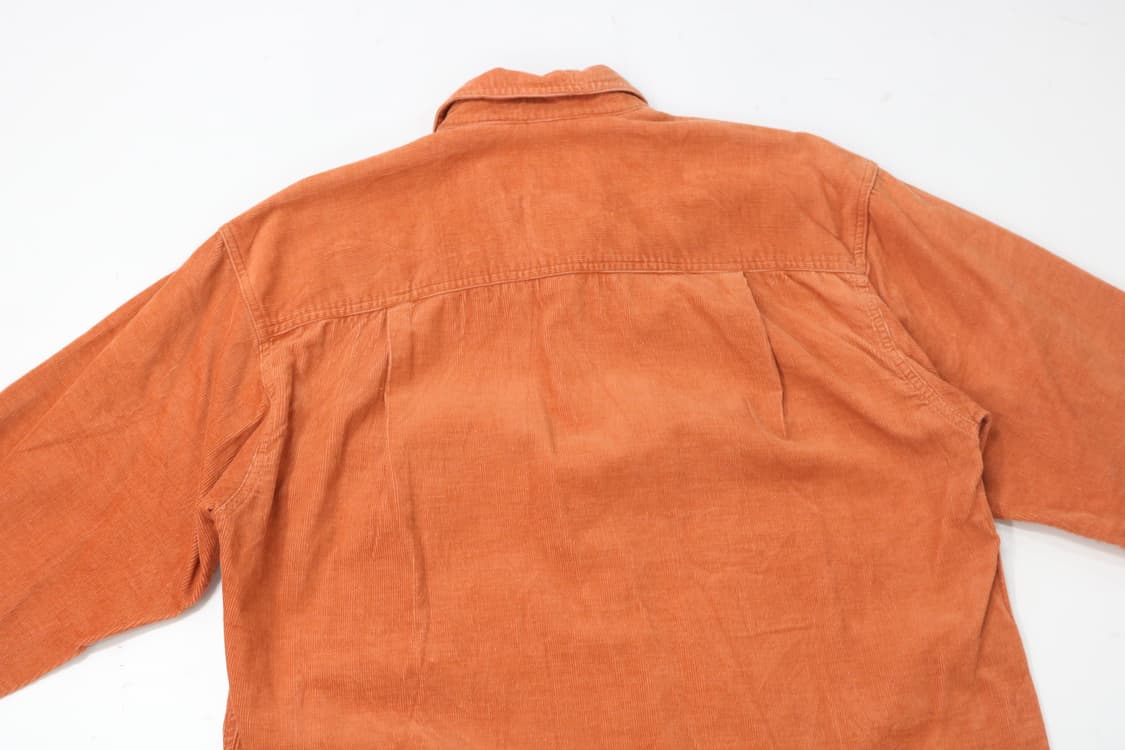 PENNY WORTH 빈티지 오렌지 코듀로이 워크 셔츠 (M) 상품이미지6