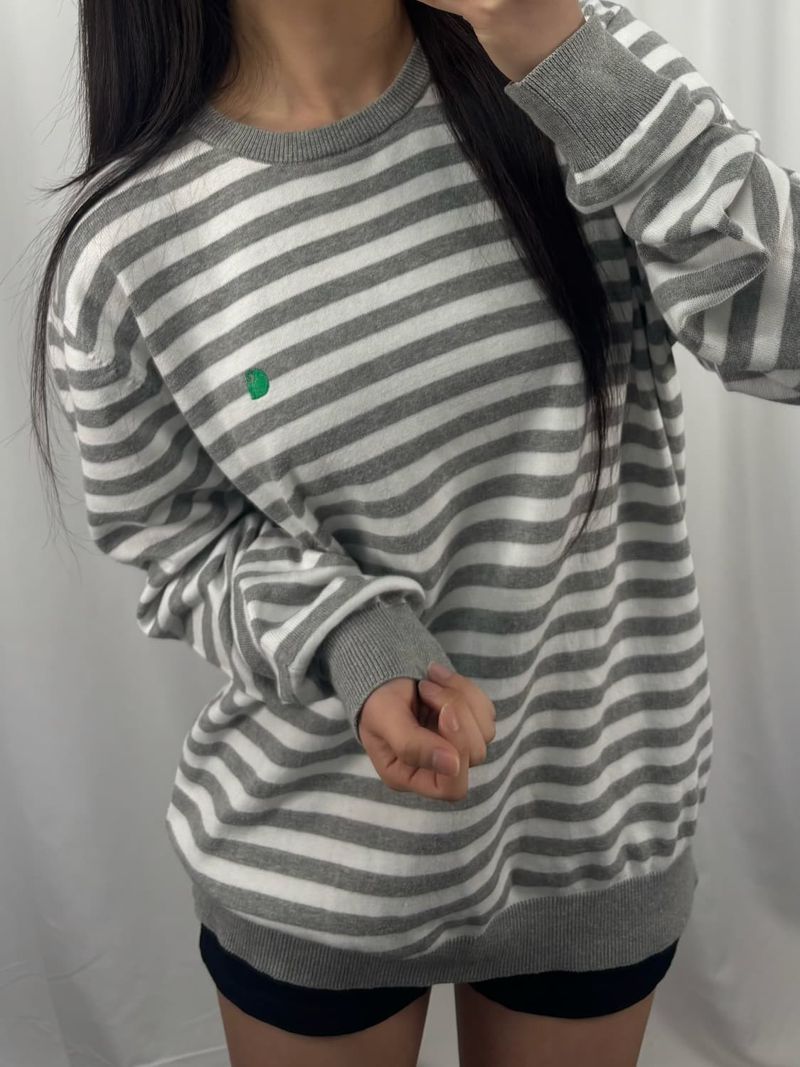 칼하트 그레이 스트라이프 니트 상품이미지1