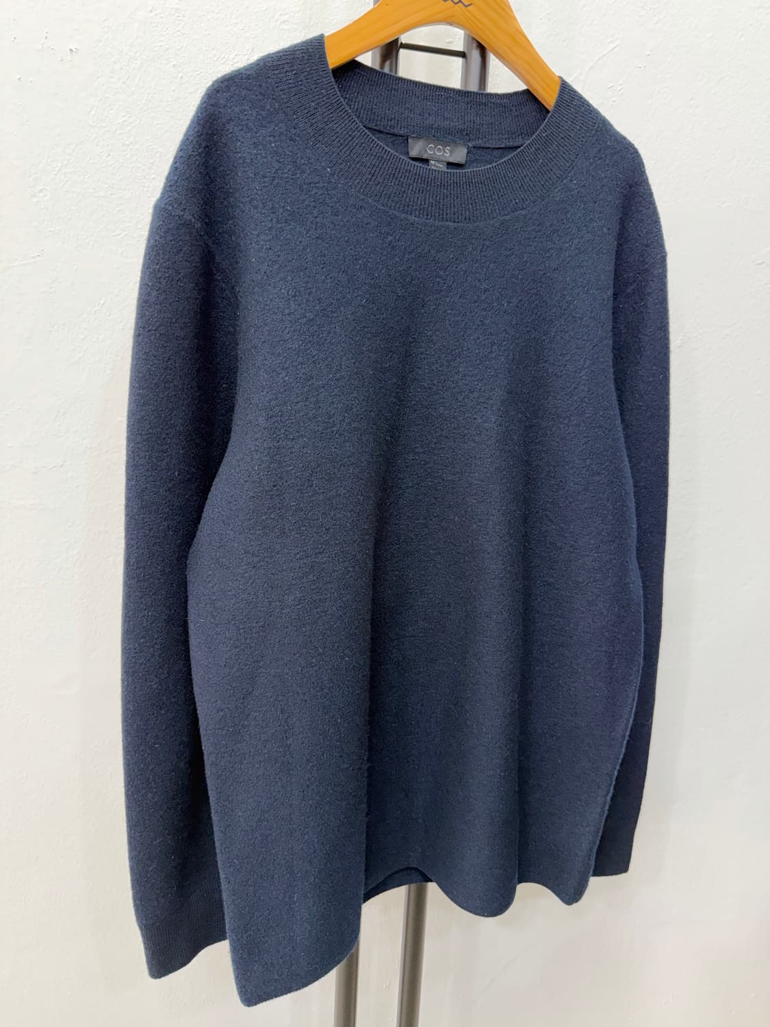 정품) COS 코스 가죽 디테일 니트 스웨터 S 상품이미지2
