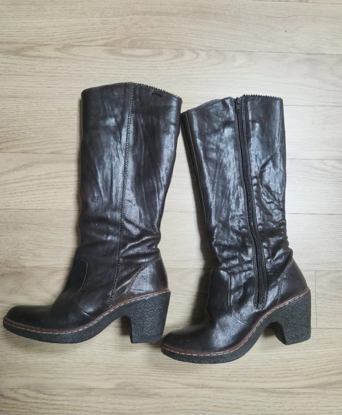 캠퍼 가죽 롱부츠 상품이미지2