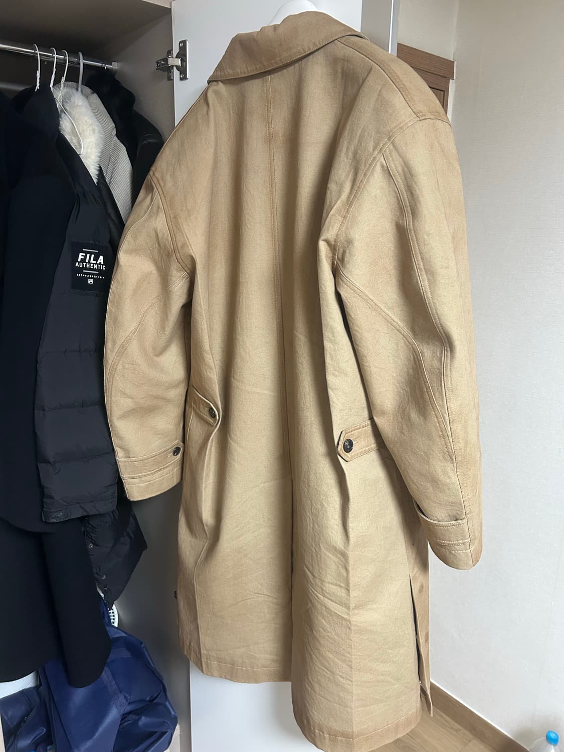 L) 렉토 빈티지 이펙트 코튼 코트 (데저트) 상품이미지7