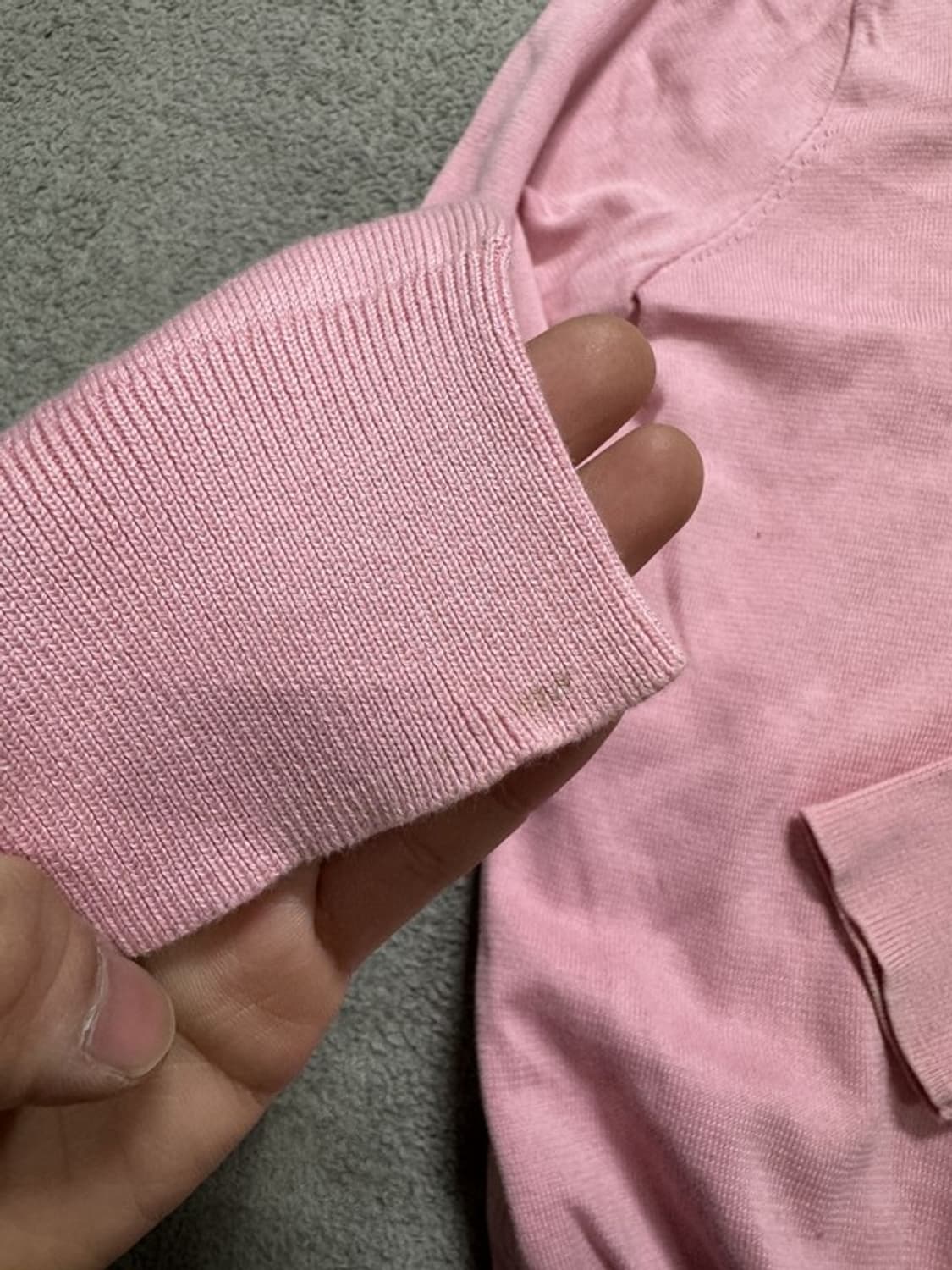 폴로 피마코튼 브이넥 니트 S 상품이미지5