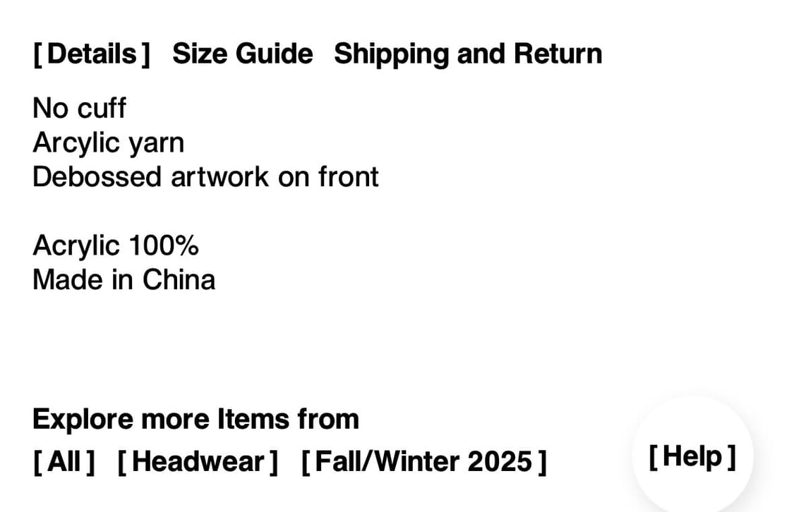 디스이즈네버댓) Debossed THAT No Cuff Beanie 상품이미지3