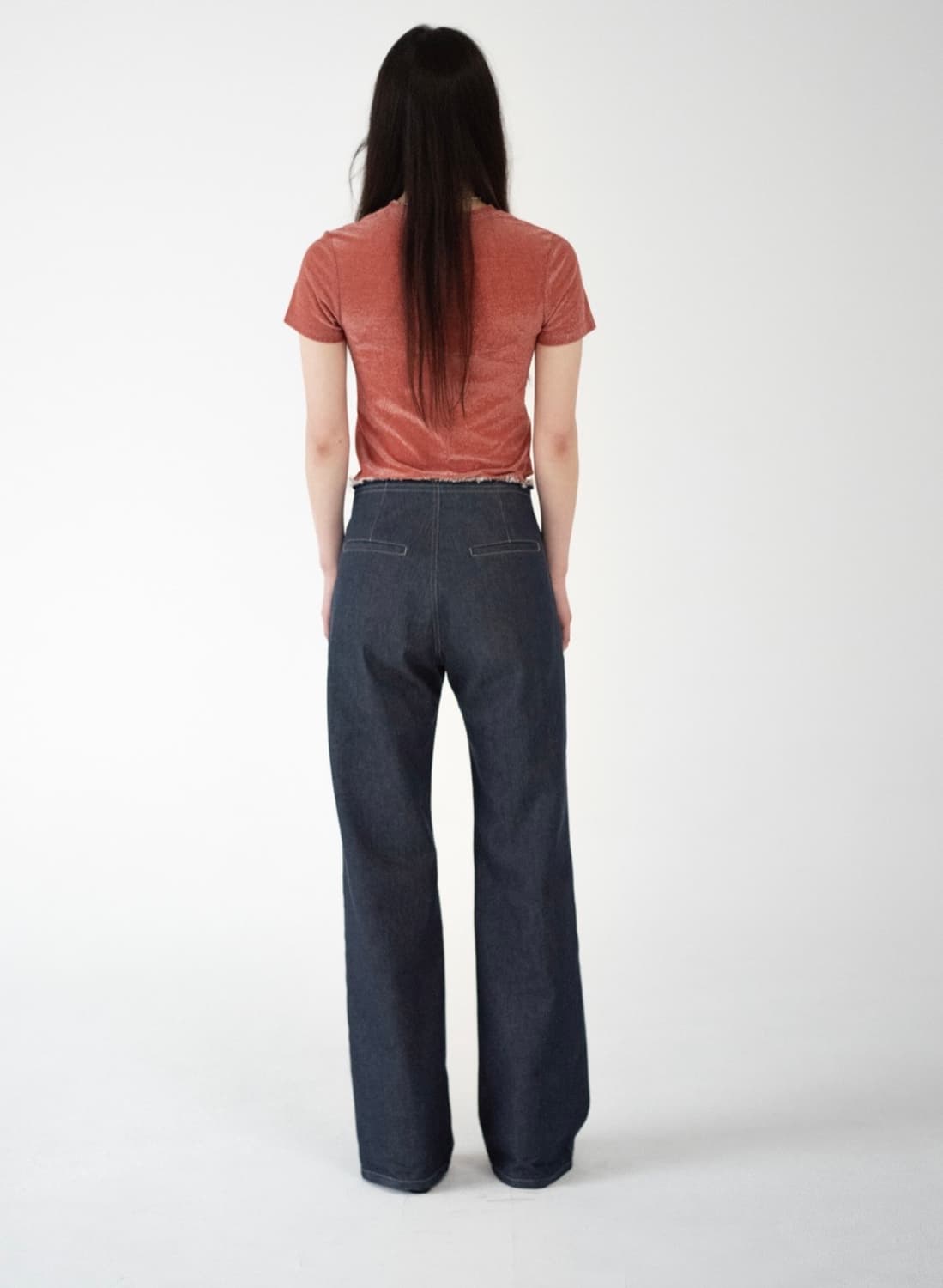 Waist cut-out denim pants 상품이미지2