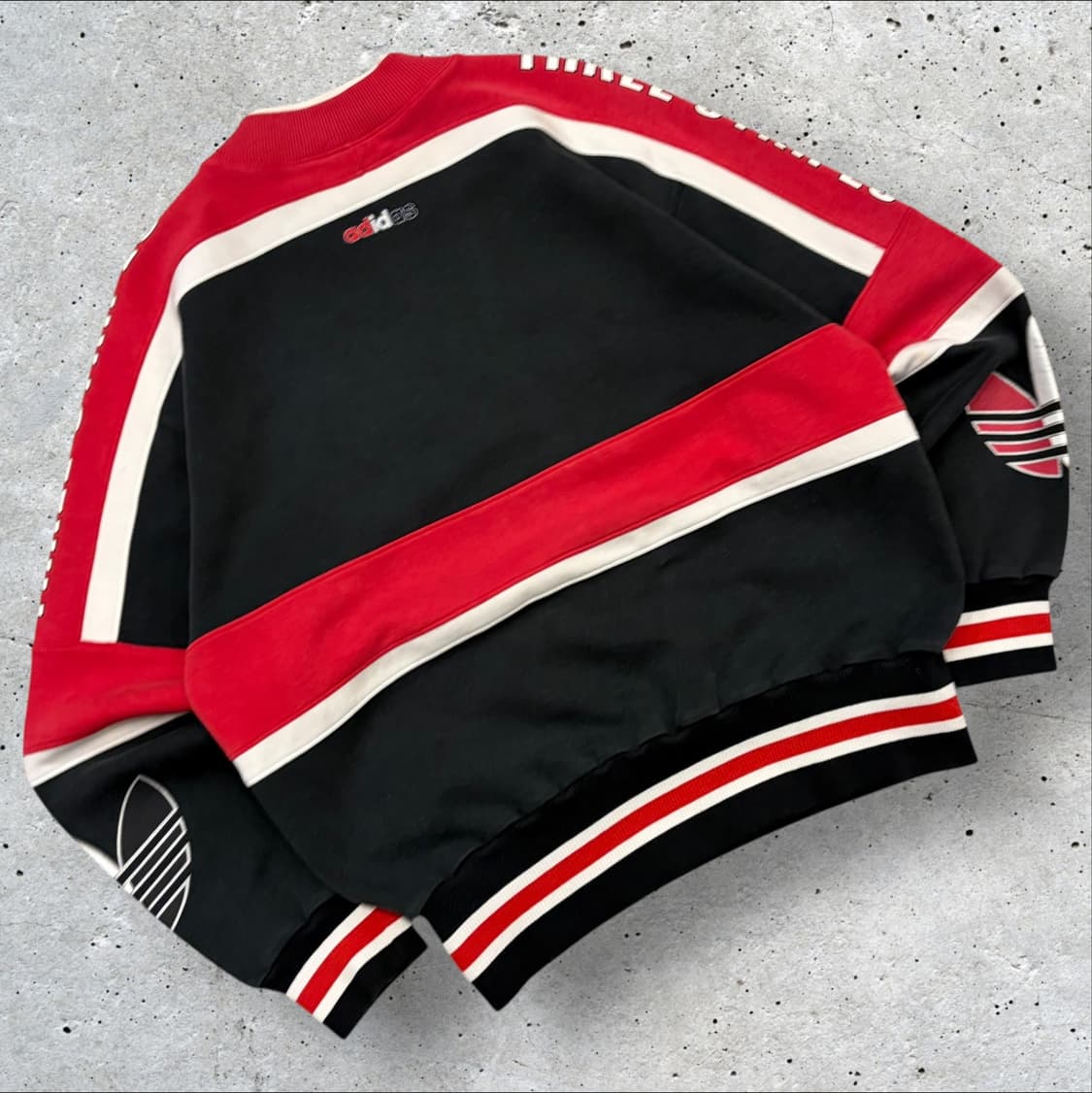 [L] 80-90s 아디다스 올드스쿨 쓰리 스트라이프 맨투맨 C394 상품이미지2