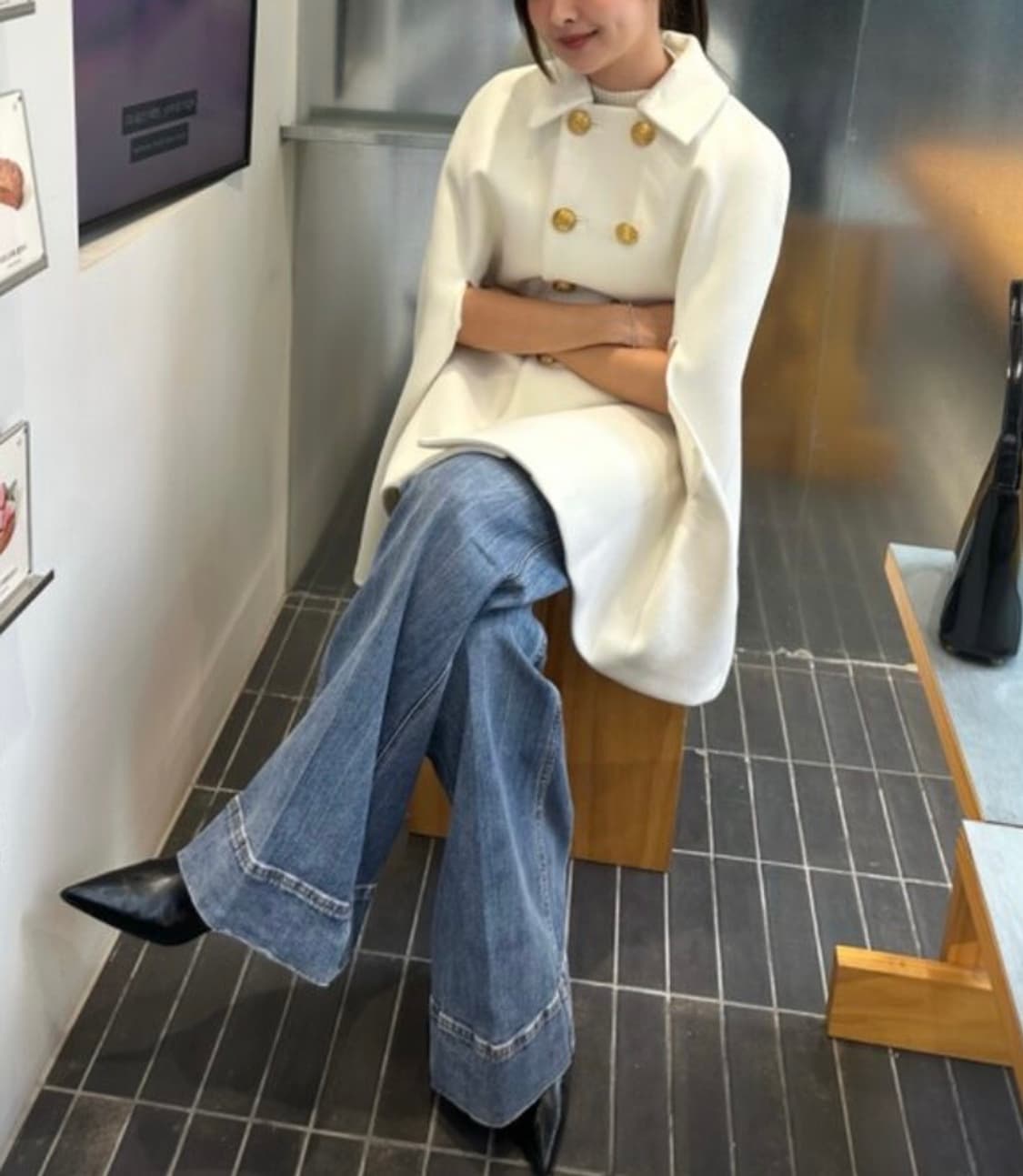 앨리스앤올리비아 케이프코트 아이보리 상품이미지4