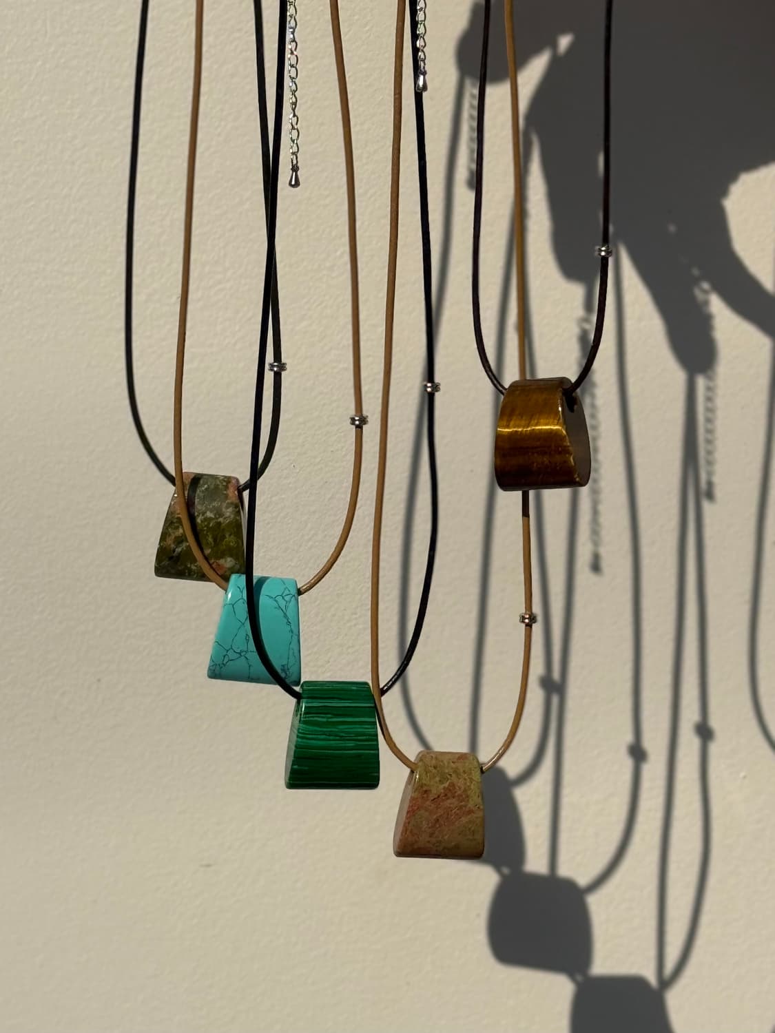 Stone Necklace – Unakite Light(Khaki) 상품이미지4