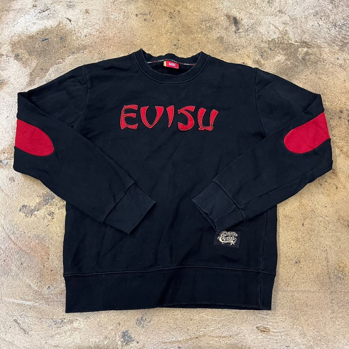 에비수 빅로고 검빨 맨투맨  상품이미지2